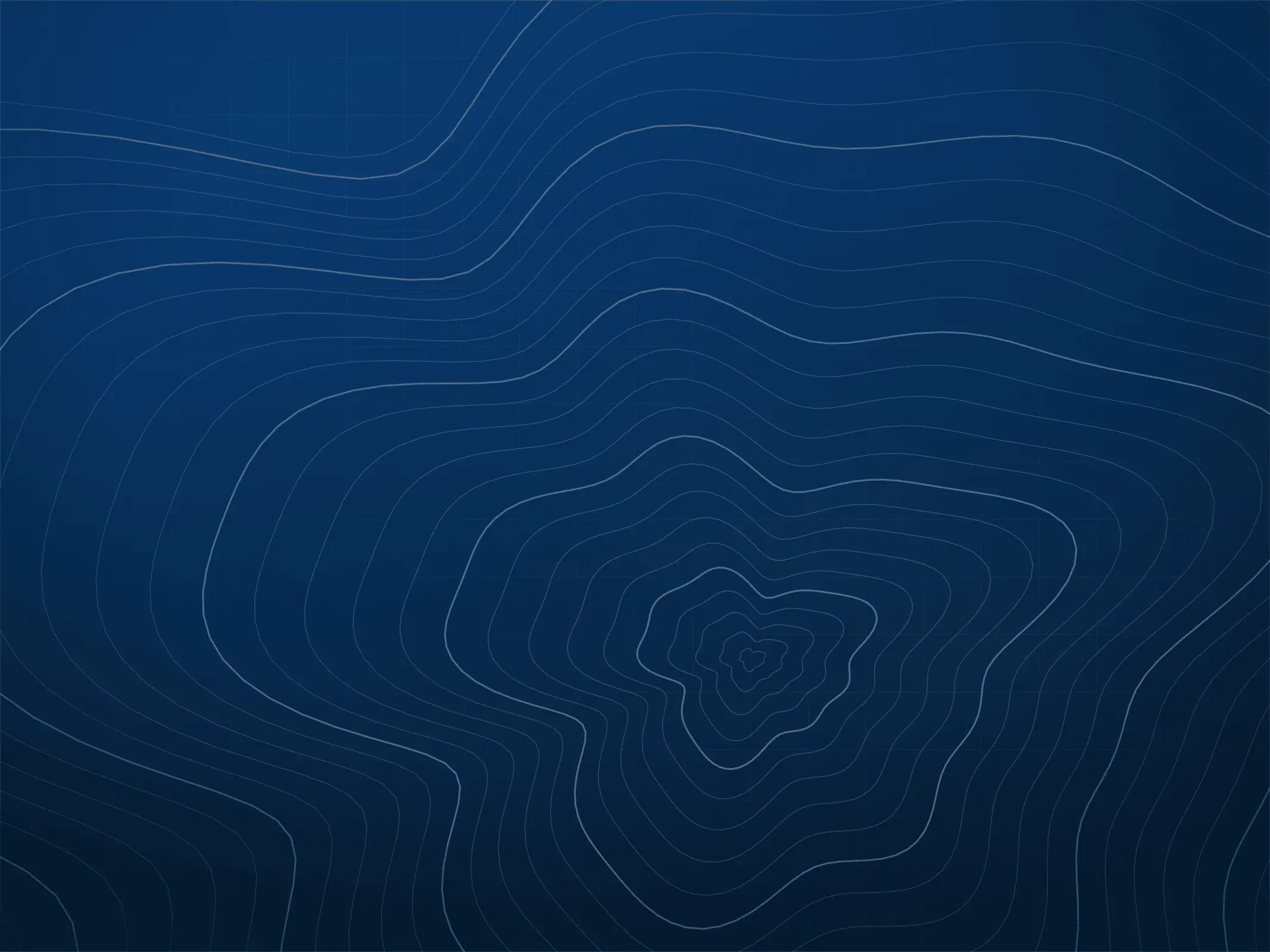 Contour lines with a denser measurement area at the centre
